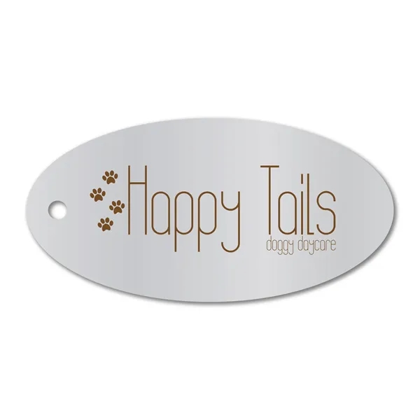 3.5" x 1.75"x .020" Oval Label Tag available in 1 Color... from ASI 53430 Executive Line / Executive Line® Addyline®