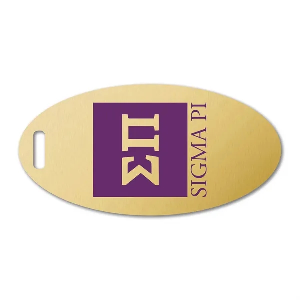 3.5" x 1.75"x .020" Oval Label Tag available in 1 Color... from ASI 53430 Executive Line / Executive Line® Addyline®