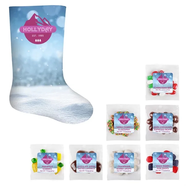 Medium scuba foam stocking kit filled with 7 candy taster packets.... from ASI 61966 HPG / SugarSpot
