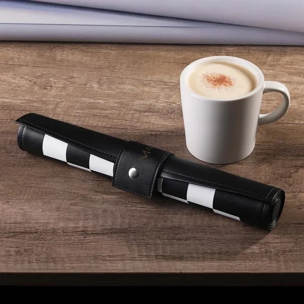 Premium roll-up travel game set with chess, checkers and backgammon in... from ASI 61966 HPG / OrigAudio HPG Gold