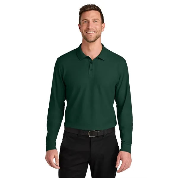 Port Authority Wearever Signature Pique Long Sleeve Polo... from ASI 84863 SanMar