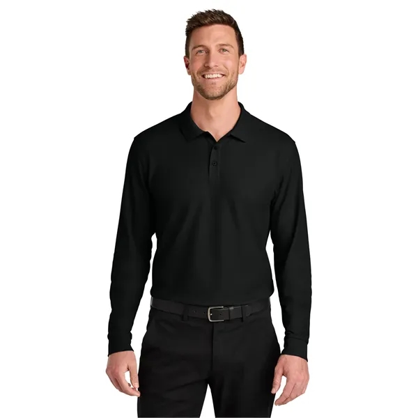 Port Authority Wearever Signature Pique Long Sleeve Polo... from ASI 84863 SanMar