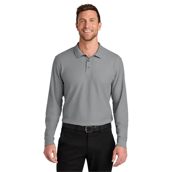 Port Authority Wearever Signature Pique Long Sleeve Polo... from ASI 84863 SanMar