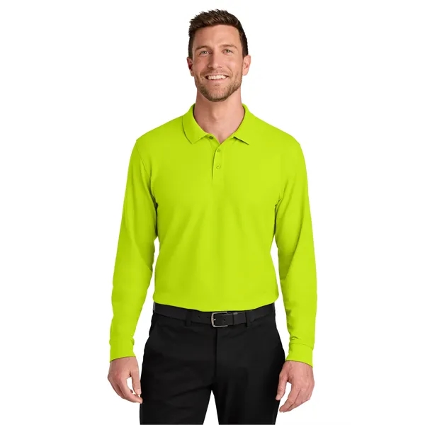 Port Authority Wearever Signature Pique Long Sleeve Polo... from ASI 84863 SanMar