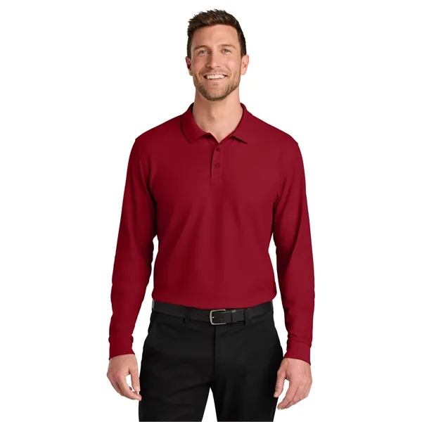 Port Authority Wearever Signature Pique Long Sleeve Polo... from ASI 84863 SanMar