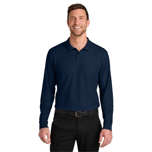 Port Authority Wearever Signature Pique Long Sleeve Polo... from ASI 84863 SanMar