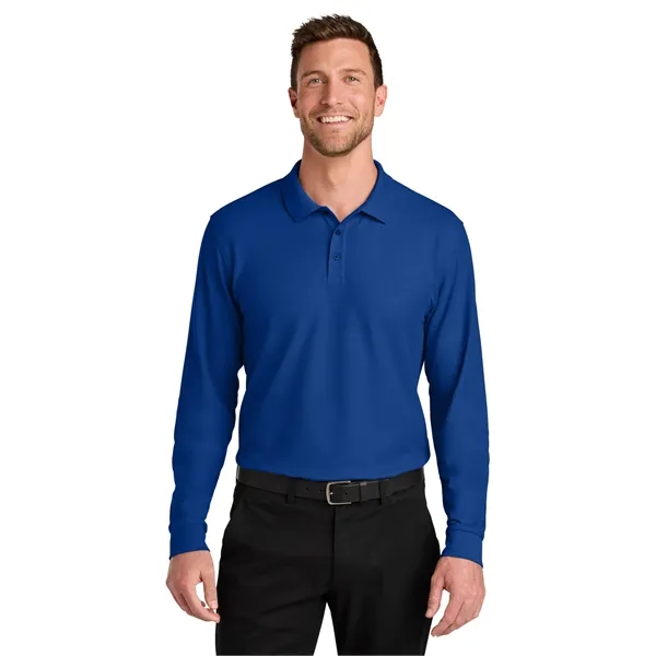 Port Authority Wearever Signature Pique Long Sleeve Polo... from ASI 84863 SanMar