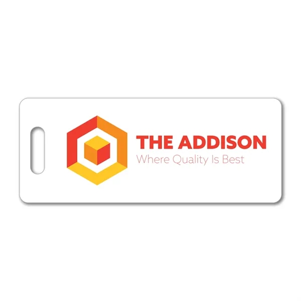 3.75" x 1.5" x .020" Small Rectangle Label Tag available in... from ASI 53430 Executive Line / Executive Line® Addyline®