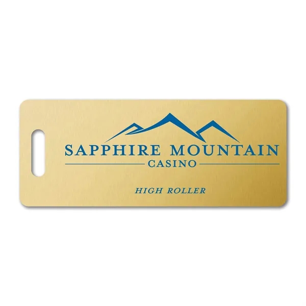 3.75" x 1.5" x .020" Small Rectangle Label Tag available in... from ASI 53430 Executive Line / Executive Line® Addyline®