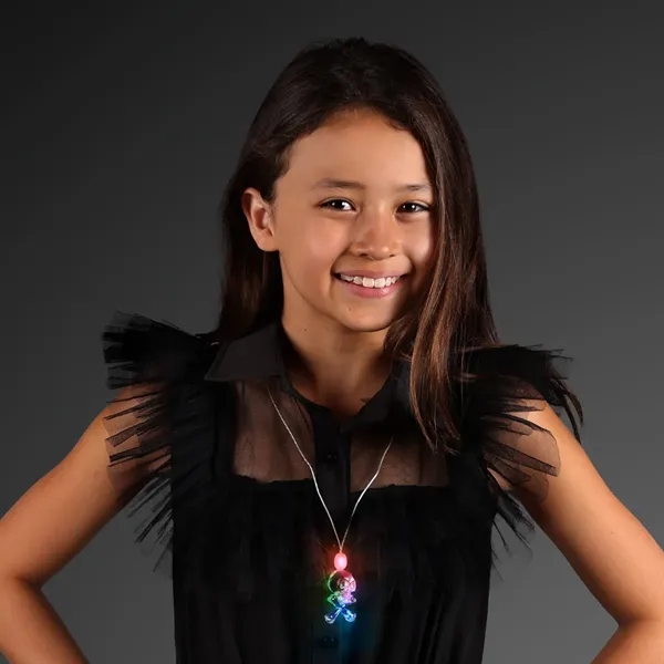 Skull & Crossbones LED Acrylic Necklace; Blank Pricing... from ASI 34194 ALightPromos