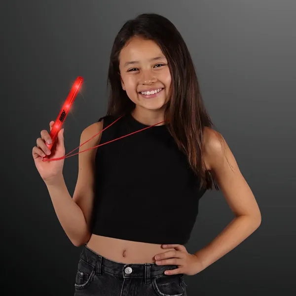 Flashing LED Patrol Wand with 27" lanyard. Blank or Imprinted.... from ASI 34194 ALightPromos / Alight Promotional Products