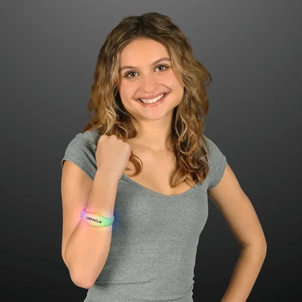 Slow LED Illumination Stretch Bracelet; Blank and Imprinted Pricing... from ASI 34194 ALightPromos