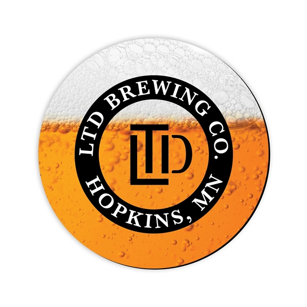 Coaster with a 1/8" rubber backing.... from ASI 59080 Halls & Company