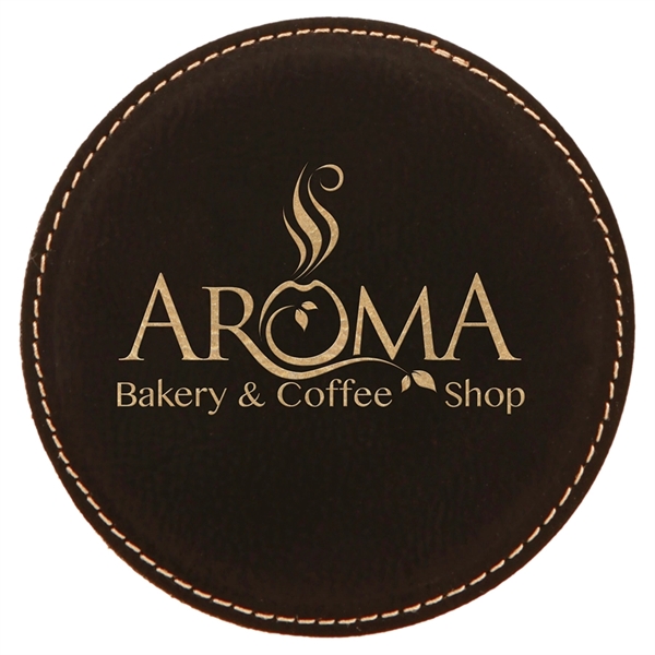 Leather coaster with a suede backing.... from ASI 59080 Halls & Company