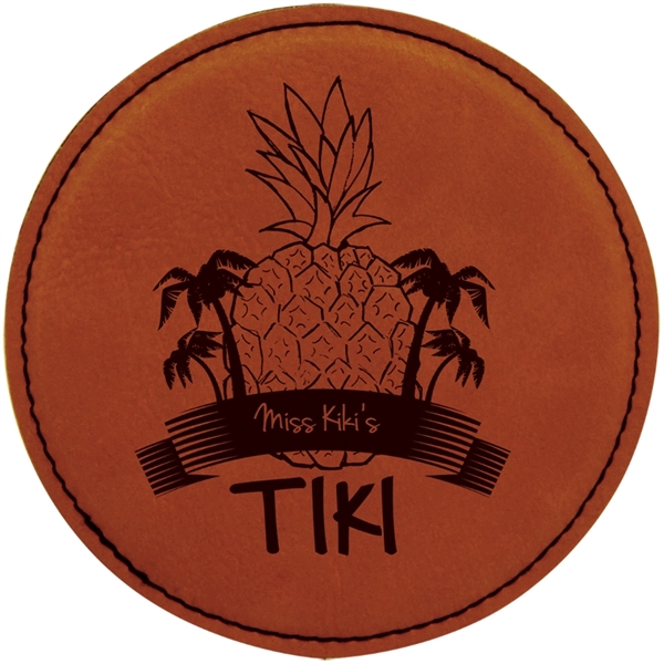 Leather coaster with a suede backing.... from ASI 59080 Halls & Company