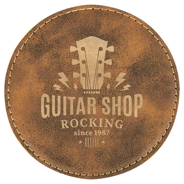 Leather coaster with a suede backing.... from ASI 59080 Halls & Company