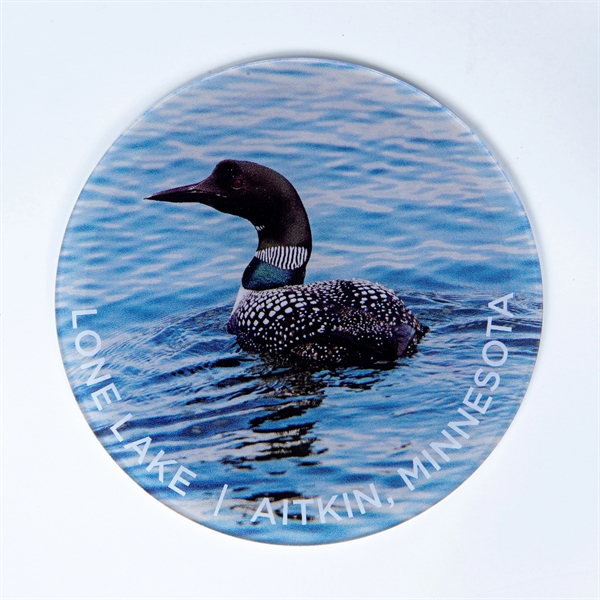 Drink coaster with a cork backing and rounded corners.... from ASI 59080 Halls & Company