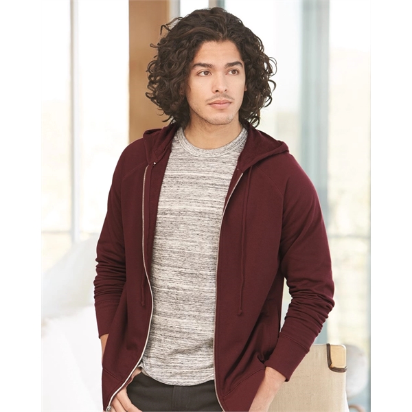 Full-zip raglan sweatshirt with an unlined hood, matching drawcord, and side... from ASI 84358 S&S Activewear