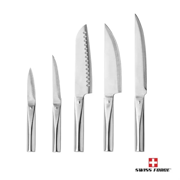Swiss Force 5-piece, Chef Kitchen, Stainless Steel Knife Set... from ASI 84592 St Regis Group