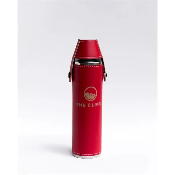 12oz Birdie Bottle Flask with 4 shot glasses in cap-perfect for... from ASI 72657 Active Life Promo / Apres Ski Ingrain