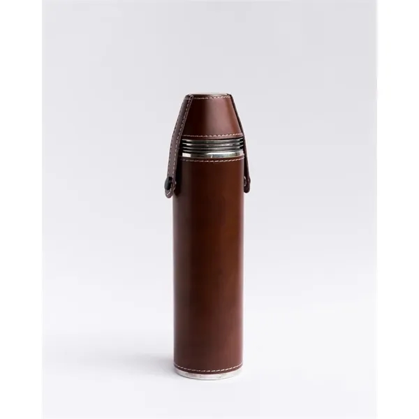 12oz Birdie Bottle Flask with 4 shot glasses in cap-perfect for... from ASI 72657 Active Life Promo / Apres Ski Ingrain