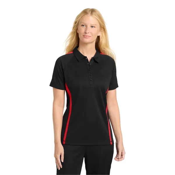 Sport-Tek Ladies PosiCharge Micro-Mesh Colorblock Polo.... from ASI 84863 SanMar