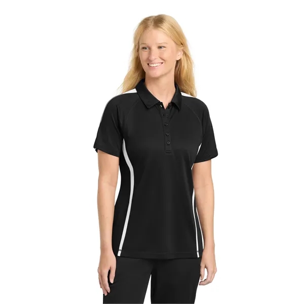 Sport-Tek Ladies PosiCharge Micro-Mesh Colorblock Polo.... from ASI 84863 SanMar