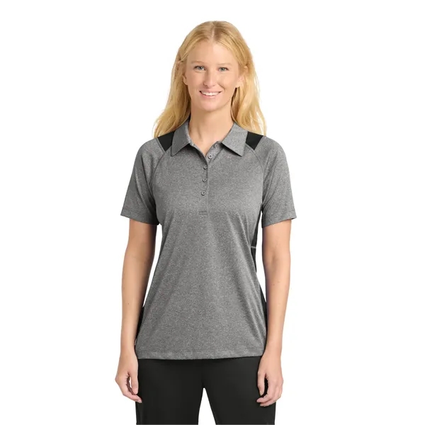 Sport-Tek Ladies Heather Colorblock Contender Polo.... from ASI 84863 SanMar