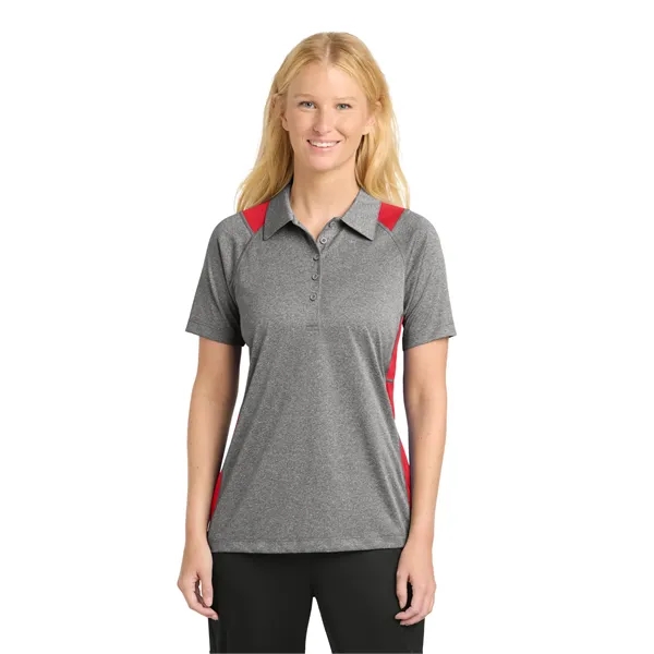 Sport-Tek Ladies Heather Colorblock Contender Polo.... from ASI 84863 SanMar