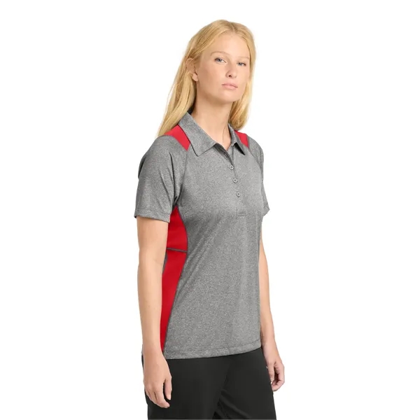 Sport-Tek Ladies Heather Colorblock Contender Polo.... from ASI 84863 SanMar