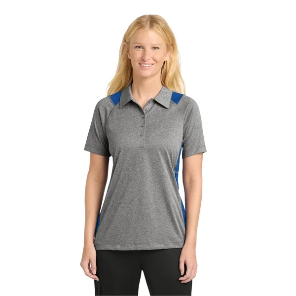 Sport-Tek Ladies Heather Colorblock Contender Polo.... from ASI 84863 SanMar