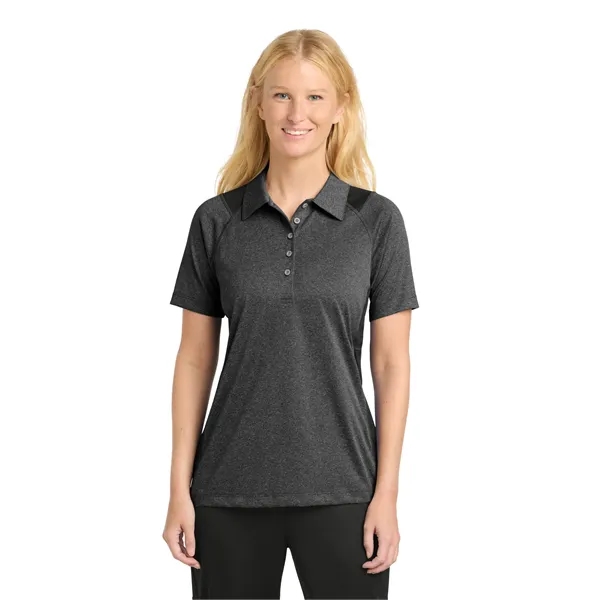 Sport-Tek Ladies Heather Colorblock Contender Polo.... from ASI 84863 SanMar