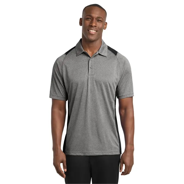 Sport-Tek Heather Colorblock Contender Polo.... from ASI 84863 SanMar