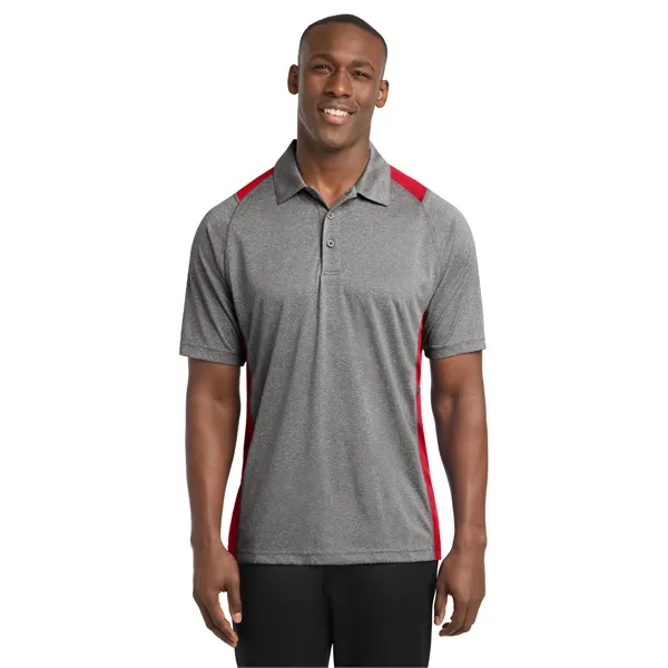 Sport-Tek Heather Colorblock Contender Polo.... from ASI 84863 SanMar