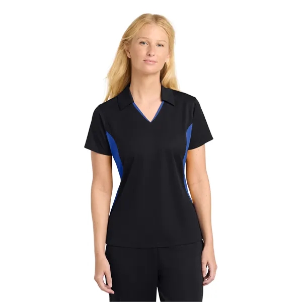 Sport-Tek Ladies Side Blocked Micropique Sport-Wick Polo.... from ASI 84863 SanMar