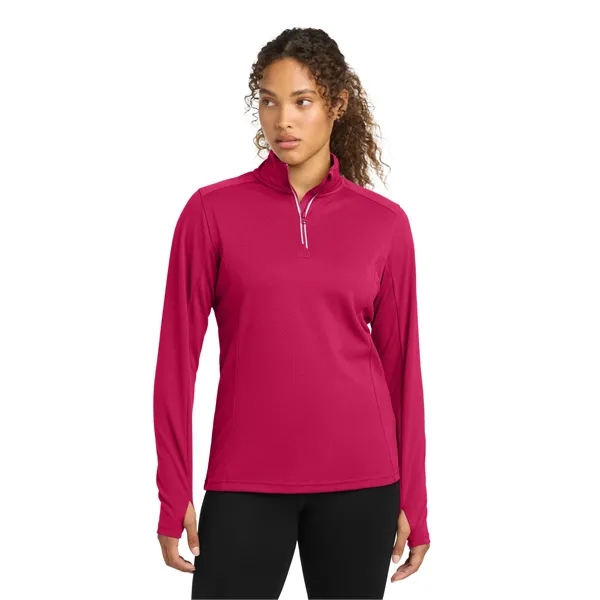 Sport-Tek Ladies Sport-Wick Textured 1/4-Zip Pullover.... from ASI 84863 SanMar