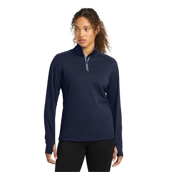 Sport-Tek Ladies Sport-Wick Textured 1/4-Zip Pullover.... from ASI 84863 SanMar