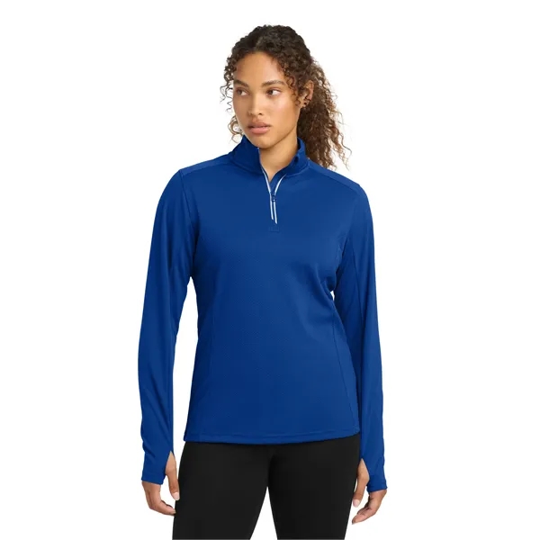Sport-Tek Ladies Sport-Wick Textured 1/4-Zip Pullover.... from ASI 84863 SanMar