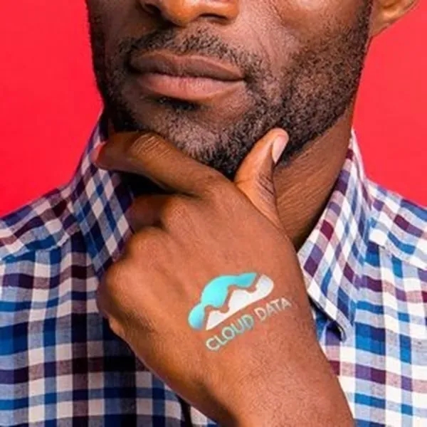 Go metallic! In full color or traditional silver & gold. 2"... from ASI 43530 California Tattoos