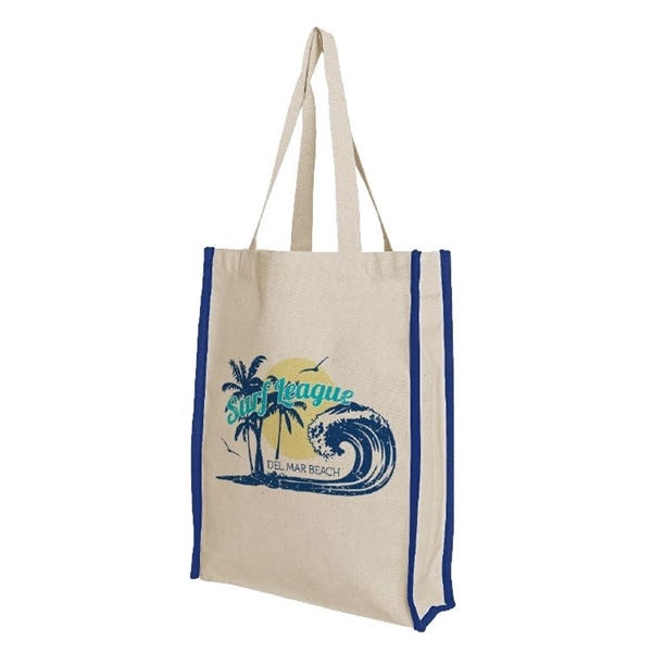 Accent Gusset Cotton Tote - An all purpose cotton tote bag... from ASI 67557 LimeLight Ent / Limelight USA