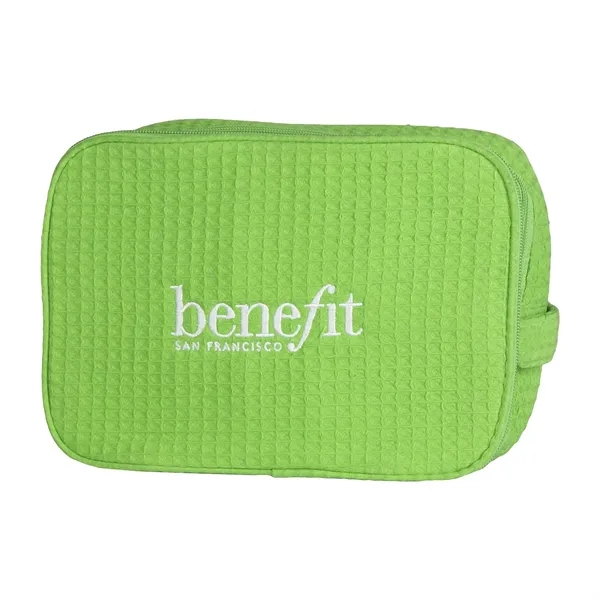 Waffle weave cosmetic bag.... from ASI 90913 Terry Town