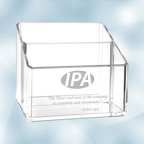 Dual organizer made of acrylic with two separate slots to organize... from ASI 47791 Best Deal Awards