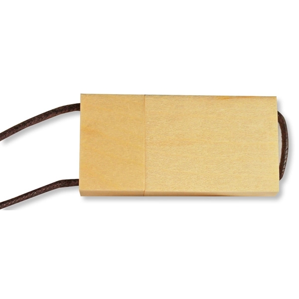 Portable data storage goes organic with this wood lanyard flash drive!... from ASI 93131 US Flash & Technologies LLC