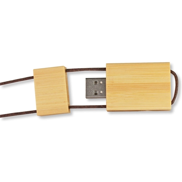 Portable data storage goes organic with this wood lanyard flash drive!... from ASI 93131 US Flash & Technologies LLC
