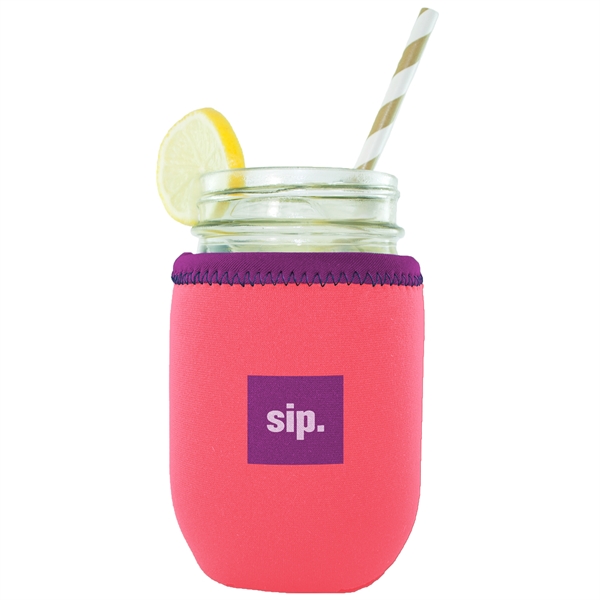 Neoprene beverage insulator with collapsible bottom.  Customizable colored stitching &... from ASI 74710 Numo / NUMO