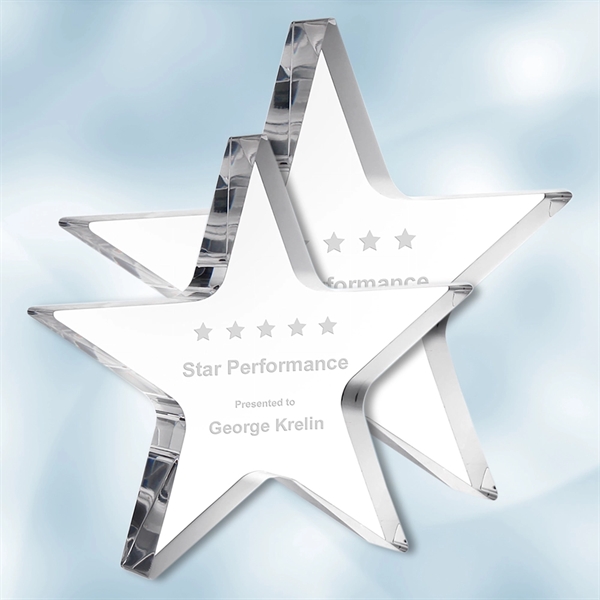 Star award made of acrylic and available in several sizes for... from ASI 47791 Best Deal Awards