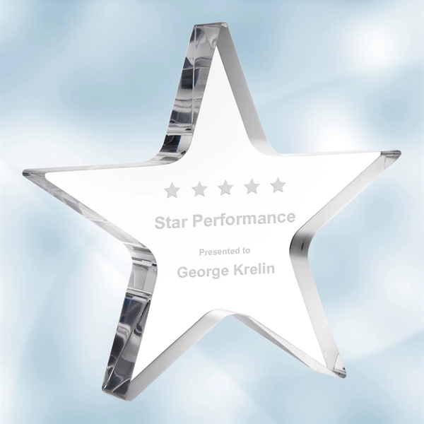 Star award made of acrylic and available in several sizes for... from ASI 47791 Best Deal Awards