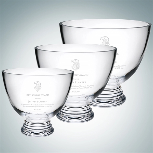 Footed bowl made of molten glass is ideal as a service... from ASI 47791 Best Deal Awards / Best Deal Awards