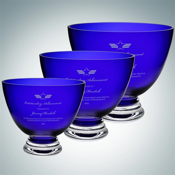 Cobalt Blue Footed bowl made of molten glass is ideal as... from ASI 47791 Best Deal Awards / Best Deal Awards