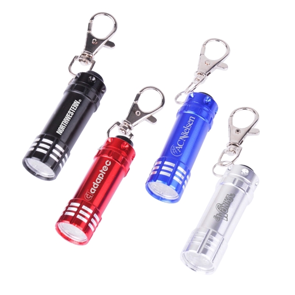 3 LED aluminum torch handheld flashlight keyring.... from ASI 57655 STOPNGO Line